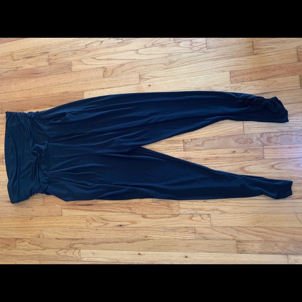 Leith black tube top jumpsuit